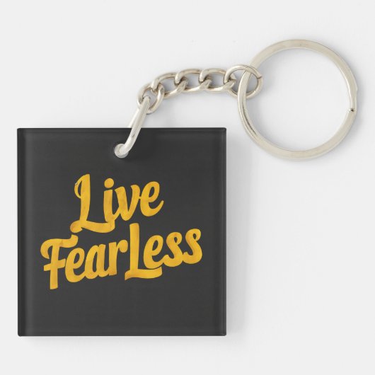 Live Fearless Schlüsselanhänger (Rückseite)