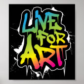 Live for Art Poster (Vorne)