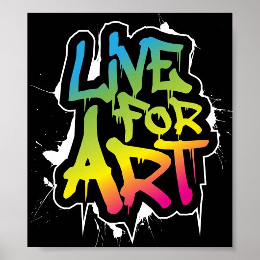 Live for Art Poster (Vorne)