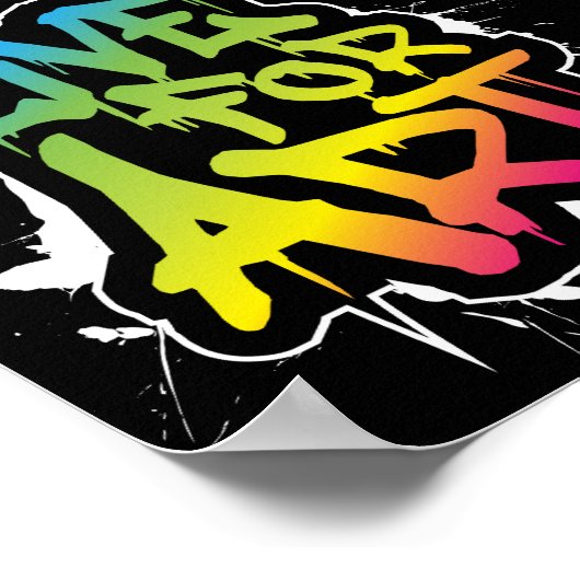 Live for Art Poster (Ecke)