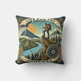 "Live for Journey" Drehkissen Kissen
