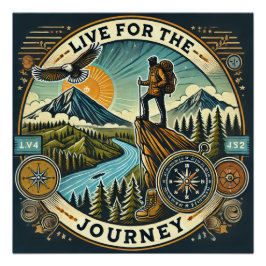 "Live for Journey" Glossy Poster