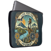 "Live for Journey" Laptop-Sieb Laptopschutzhülle (Vorne Rechts)