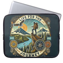 "Live for Journey" Laptop-Sieb Laptopschutzhülle
