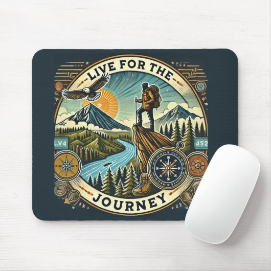"Live for Journey" Mousepad (Mit Mouse)