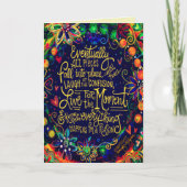 Live for Moment Inspirational Hübsch Karte (Vorderseite)