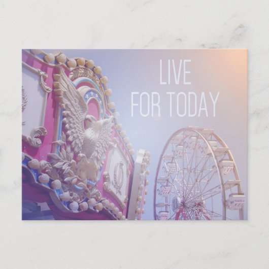 Live For Today - Karneval Postcard Postkarte (Vorderseite)