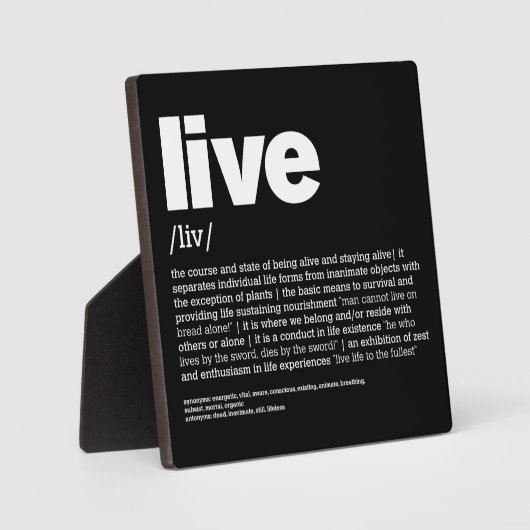 Live Fotoplatte (Vorderseite)