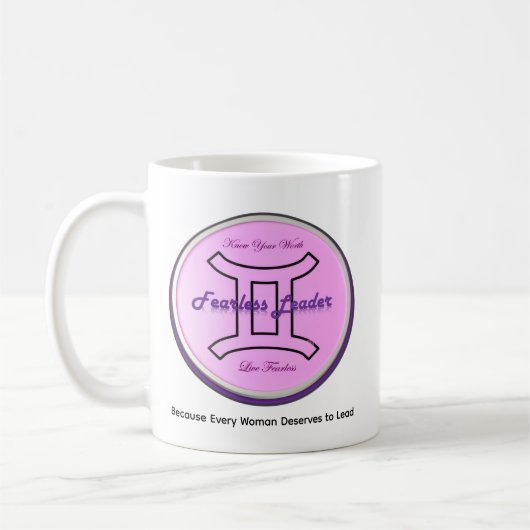 Live Free and Fearless Kaffeetasse (Links)