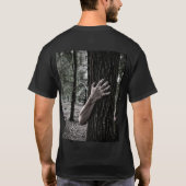 Live Free Hug a Tree Zombie Goth T-Shirt (Rückseite)