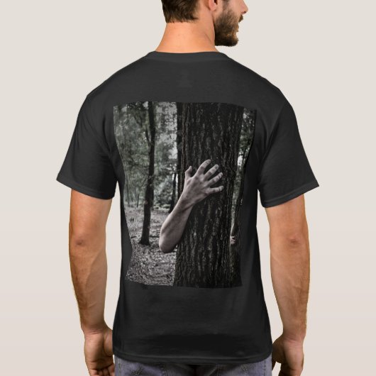 Live Free Hug a Tree Zombie Goth T-Shirt (Rückseite)