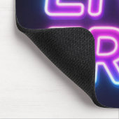 Live Free Neon Typography Mouse Pad Mousepad (Ecke)