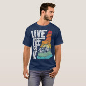 Live Free oder Die Retro New Hampshire Nature T-Shirt (Vorne ganz)