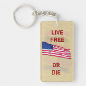 Live Free oder Die - Schlüsselanhänger (Vorderseite)