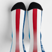 Live Free! Patriotische Crew Socken (Oben)