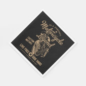 Live Free Ride Hard Serviette (Ecke)