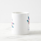 Live Freely - Dragonfly Colorful Inspiration Kaffeetasse (Mittel)