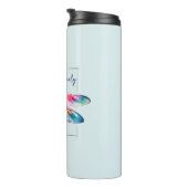 Live Freely - Dragonfly Colorful Inspiration Thermosbecher (Nach rechts gedreht)