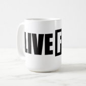 LIVE FREI KAFFEETASSE (Vorderseite Links)