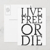 Live-frei oder Die Postkarte (Vorne/Hinten)