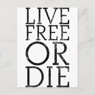Live-frei oder Die Postkarte