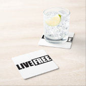 LIVE FREI RECHTECKIGER PAPPUNTERSETZER (Vor Ort)