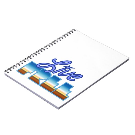 LIVE FREIER T - Shirt Notizblock (Linke Seite)