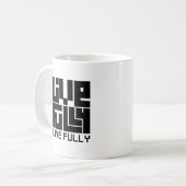 Live fully kaffeetasse (Vorderseite Links)