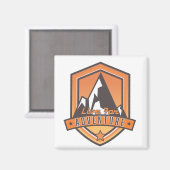 Live für Abenteuer Magnet (Vorderseite/Rückseite)