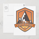 Live für Abenteuer Postkarte (Vorne/Hinten)