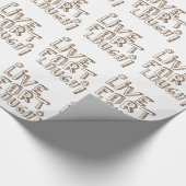 *LIVE FURZ-LACHEN! GESCHENKPAPIER (Ecke)