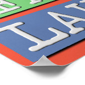 Live-Furz Laugh Funny Poster Sign (Ecke)