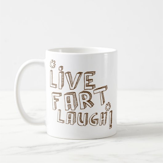 *LIVE FURZ LAUGH! KAFFEETASSE (Links)