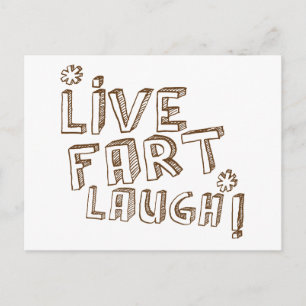 *LIVE FURZ LAUGH! POSTKARTE