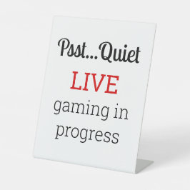 Live Gaming In Progress Sockelschild