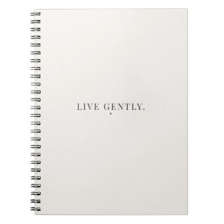 Live Gently Notizbuch – Ruhiges Lebensstil-Tagebuc Notizblock
