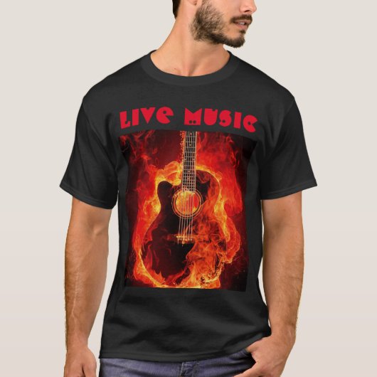 Live-Gitarre-T - Shirt (Vorderseite)