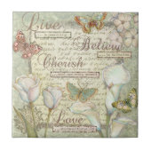 Live glauben Sie schätzen Fliese (Vorderseite)