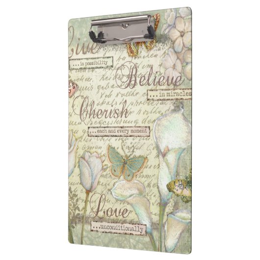 Live glauben Sie schätzen Klemmbrett (Links)