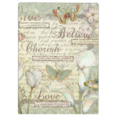 Live glauben Sie schätzen Klemmbrett (Rückseite)