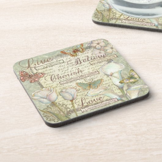 Live glauben Sie schätzen Untersetzer (Linke Seite)