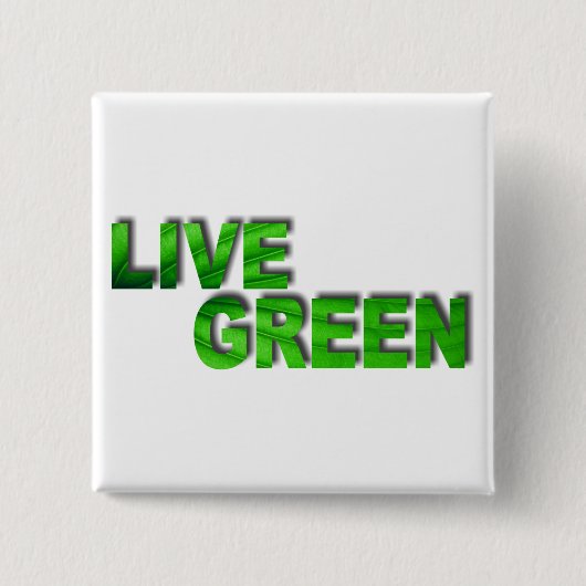 Live Green Button (Vorderseite)