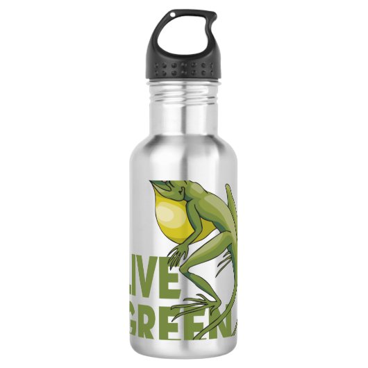 Live Green Edelstahlflasche (Vorderseite)