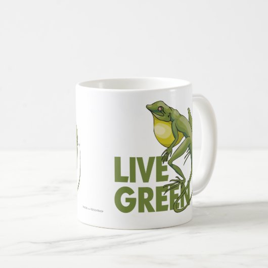 Live Green Kaffeetasse (VorderseiteRechts)