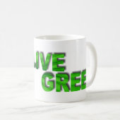 Live Green Kaffeetasse (VorderseiteRechts)