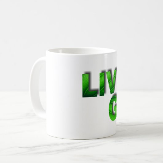 Live Green Kaffeetasse (Vorderseite Links)