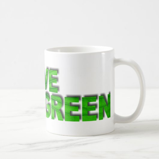 Live Green Kaffeetasse (Rechts)