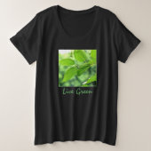 "Live Green" Ladys Plus-T - Shirt (Design vorne)