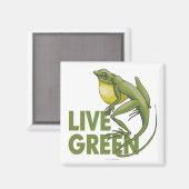 Live Green Magnet (Vorderseite/Rückseite)