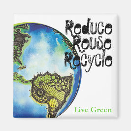 Live Green Magnet